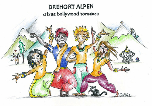 Drehort Alpen - a true bollywood romance
